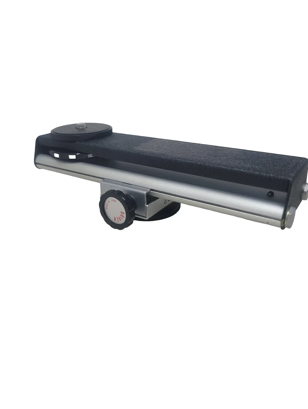 Accura 7 in. Vintage Tripod-Mount Geared Macro Focusing Rail Japan